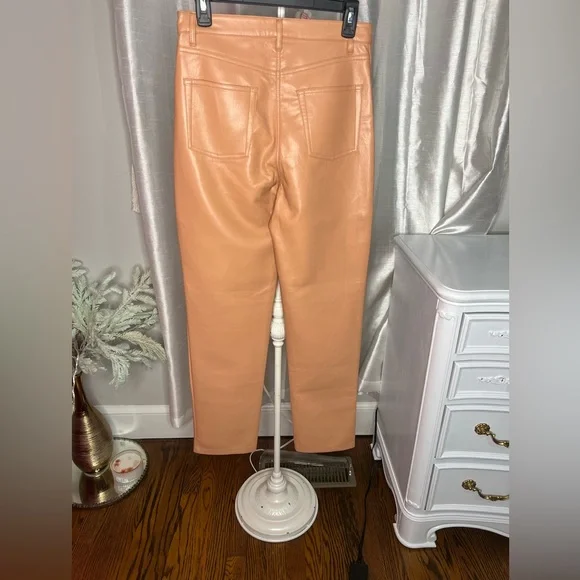 Wilfred salmon|peach Faux Leather Ankle Jeans - Picture 2 of 3